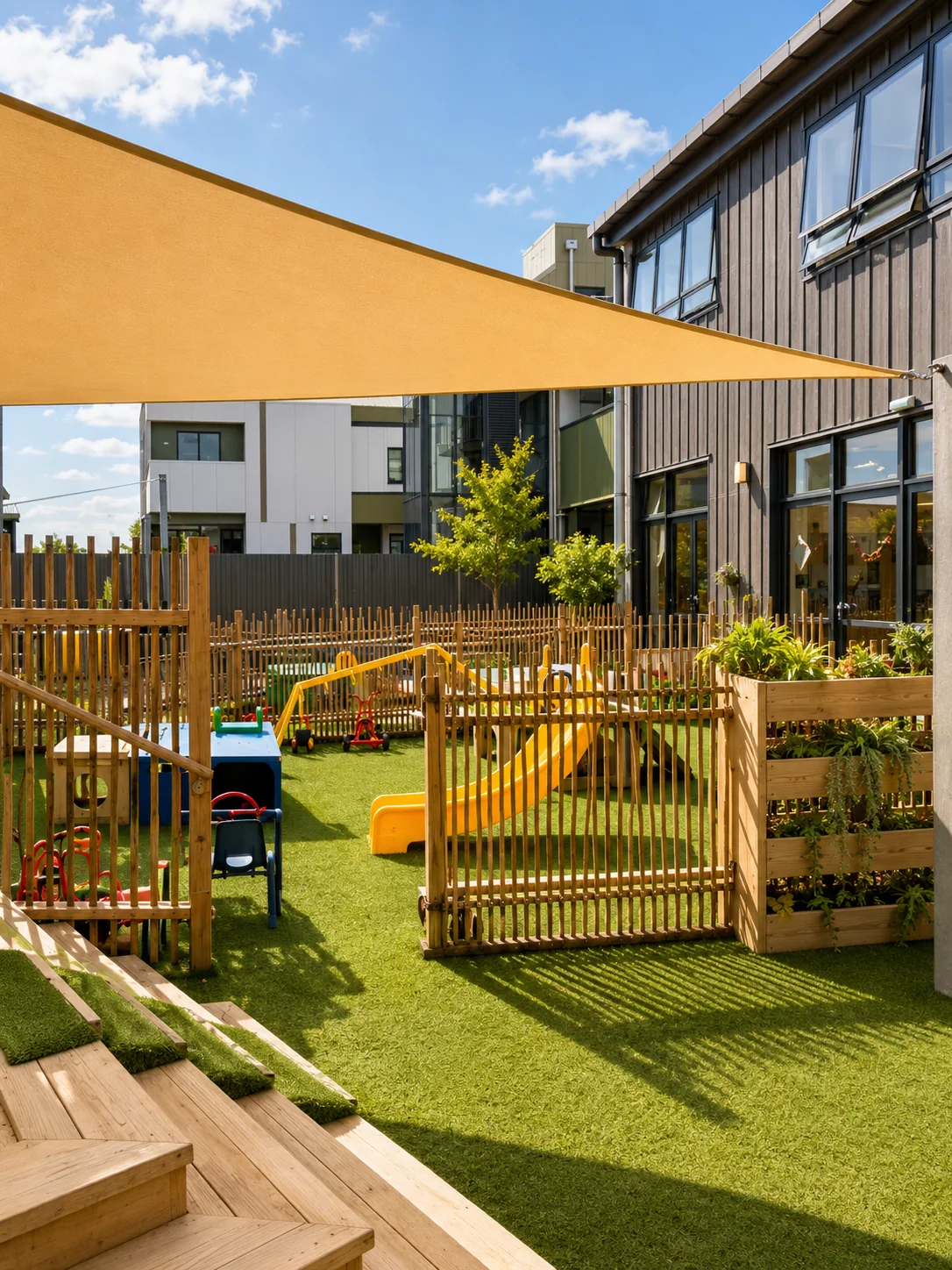 Outdoor learning area at EdenCubs